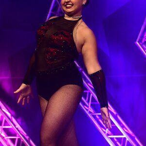 Black and Red jazz costume; adult XL